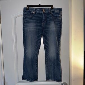 American Eagle Outfitters Dark Blue cropped jeans